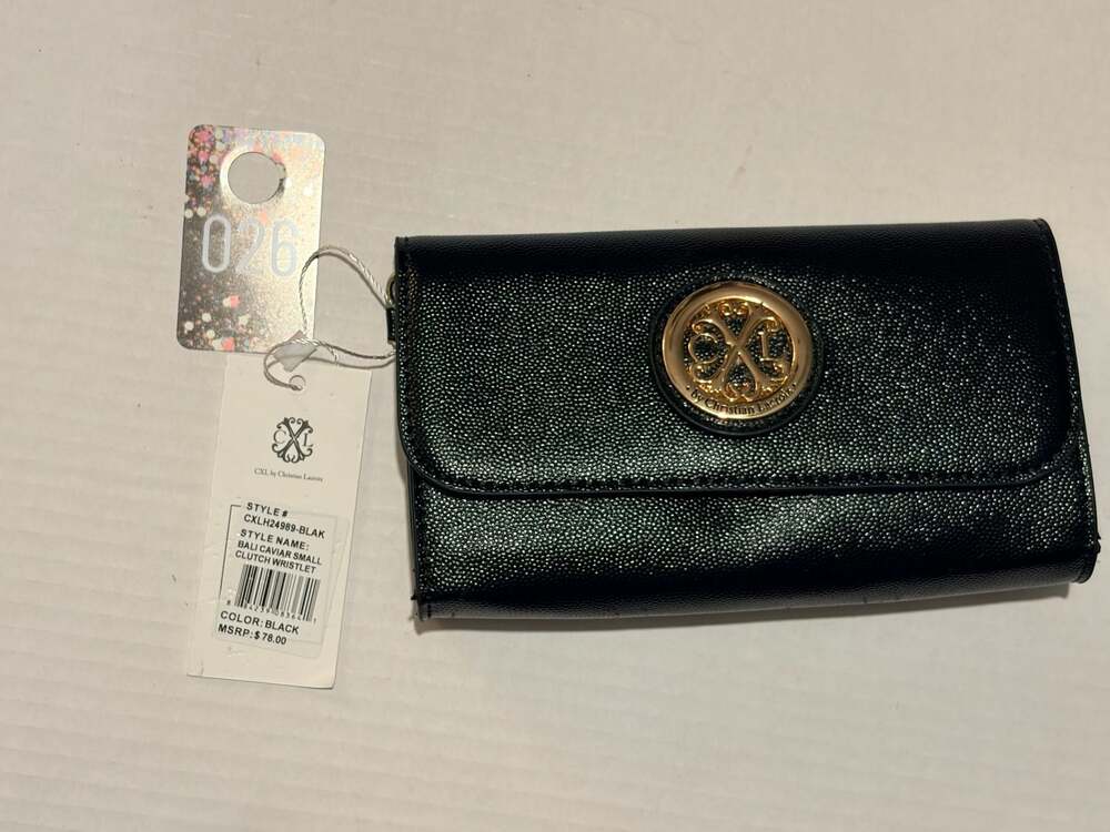 CXL by Christian Lacroix Bali Caviar Small Clutch Wristlet